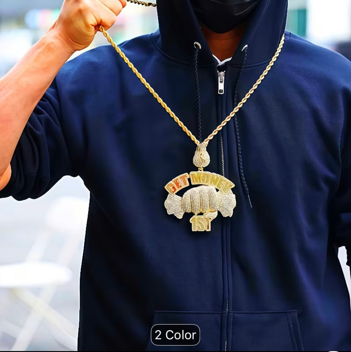 1PCEuropean
and American New Alloy GET MONEY Candy Pendant, Rap Hip-hop Item Jewelry