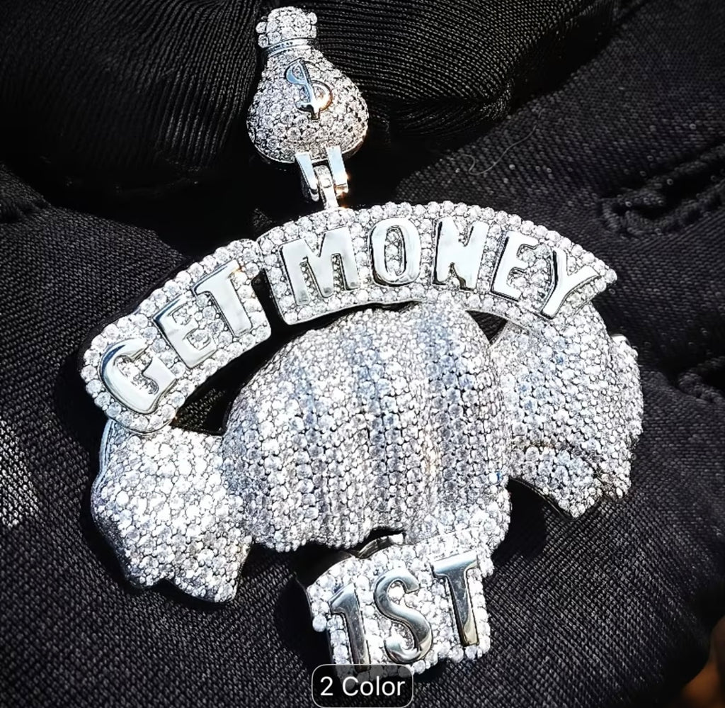 1PCEuropean
and American New Alloy GET MONEY Candy Pendant, Rap Hip-hop Item Jewelry