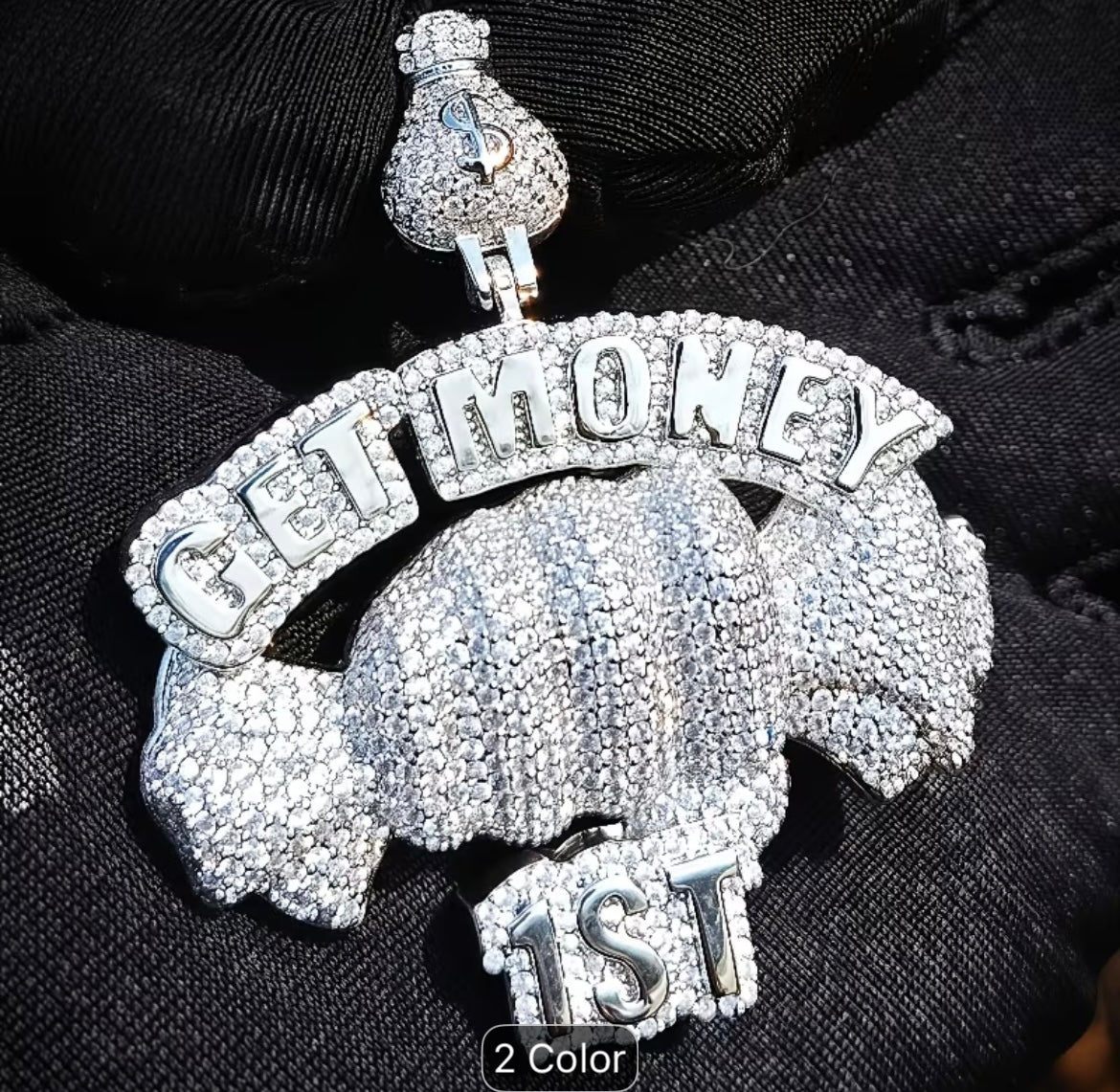 1PCEuropean
and American New Alloy GET MONEY Candy Pendant, Rap Hip-hop Item Jewelry