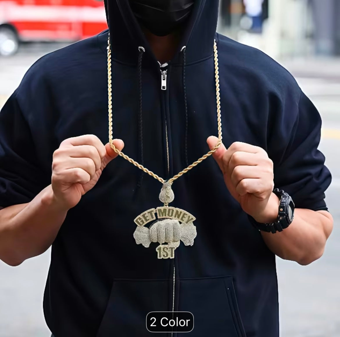 1PCEuropean
and American New Alloy GET MONEY Candy Pendant, Rap Hip-hop Item Jewelry