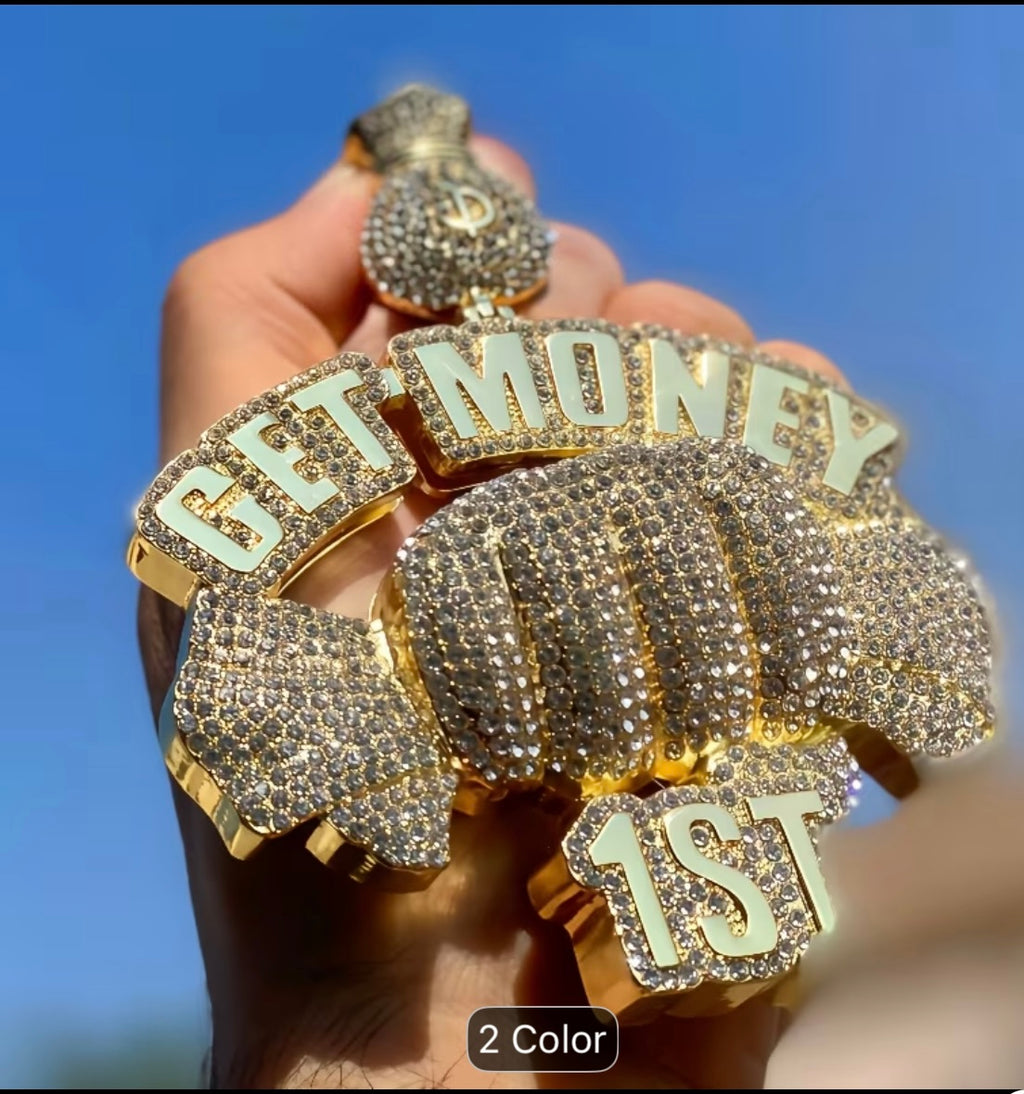 1PCEuropean
and American New Alloy GET MONEY Candy Pendant, Rap Hip-hop Item Jewelry